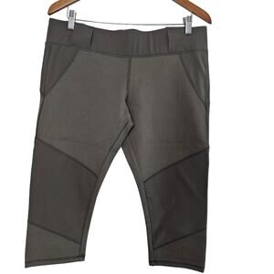 5.11 Tactical Raven Range Capri Leggings Women Lg Brown Gym Yoga Workout Running